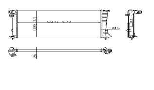 Kale 2050031Ab Su Radyatörü Partner 1998 Sonrası / Xsara Berlıngo 1998 Sonrası 1.9D