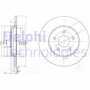 Delphi Bg3663C Fren Diski Arka (5D 280Mm) Mondeo Iıı 00-07