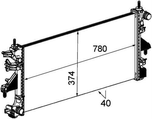 Kale 2052021Ab Su Radyatörü Ducato 2006 Sonrası 2.3 Jtd 3.0 Jtd / Boxer 06