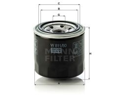 Mann W81180 Yağ Filtresi Accent Era 95-06 Excel Getz 94-05 İ20 İ3