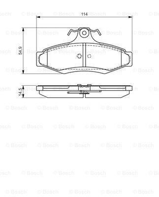 Bosch 986495068 Fren Balatası Arka Korando Leganza 1997-2002 Musso 95