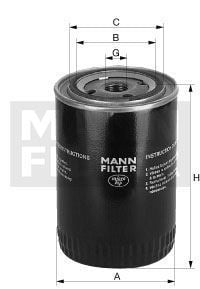 Mann W9066 Yağ Filtresi Starex H100 / L200 L300 Pajero 2.5D 2.5Td