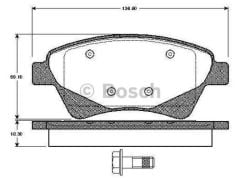 Bosch 986495071 Fren Balatası Ön Megane Iı 2002-2005 Scenıc 2003 Sonrası Grand