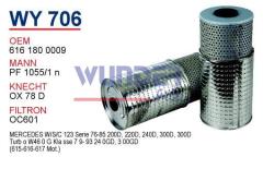 WUNDER WY706 YAĞ FİLTRESİ - MERCEDES 123 KASA 200-220-240-300 D 6