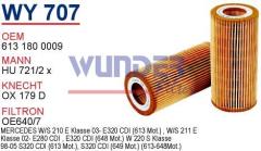 WUNDER WY707 YAĞ FİLTRESİ - MERCEDES 220 KASA S320 CDI - 210 KASA
