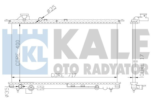 Kale 369300 Radyatör Sonata Iv Xg Al Pl Brz 403X718X18