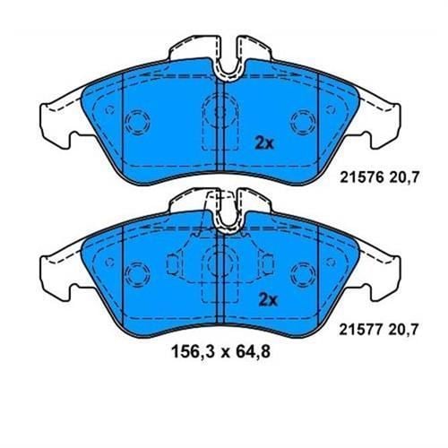 Ferodo Fvr1038 Fren Balatası Ön Lt28-35 96-06 Lt28-46 96-06 / V-C