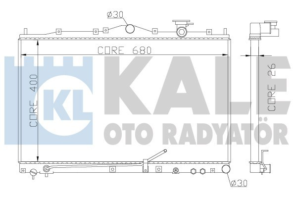 Kale 369400 Radyatör Sonata Iıı Al Pl Brz 400X680X26