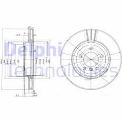 Delphi Bg3830 Fren Diski Tk Bmw 330 Z4 01/00- On