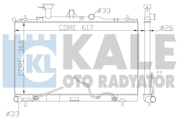 Kale 369700 Radyatör Hyundaı Matrıx Al Pl Brz 360X618X26