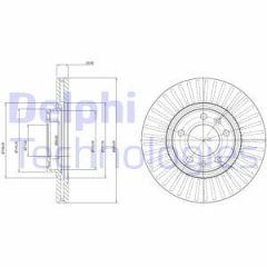 Delphi Bg3835C Fren Diski Çiftli Paket Boyalı 407508