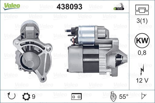 Valeo 438093 Marş Motoru 206 306 307 Partner 1.4 1.6 16V