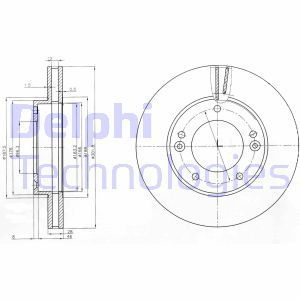 Delphi Bg3858 Fren Diski Ön Sorento 2002 Sonrası Havalı 302Mm