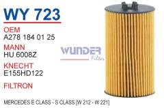 WUNDER WY723 YAĞ FİLTRESİ - MERCEDES ECLASS - S CLASS (W 212 - W