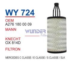 WUNDER WY724 YAĞ FİLTRESİ - MERCEDES C-KLASSE/ E-KLASSE/ S-KLASSE