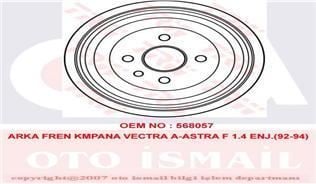 Trw Db4002 Fren Kampanası Astra F 1991 Sonrası Vectra A 1988 Sonrası Ascona B C Kad