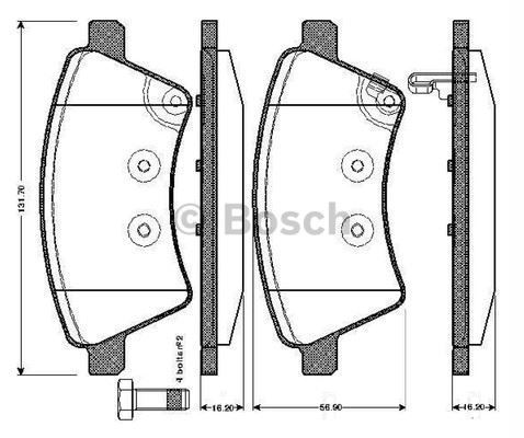 Bosch 986495101 Fren Balatası Ön Sedıcı 2006 Sonrası / Sx4 06-