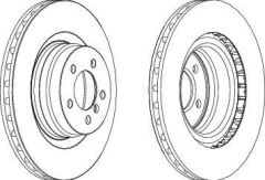 Ferodo Ddf1435C-1 Fren Diski Ön Range Rover Iıı 05-12  Kutu & Fıy