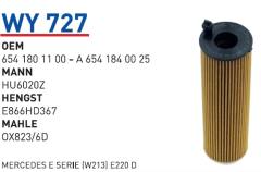 WUNDER WY727 YAĞ FİLTRESİ - MERCEDES ESERISI (W213) E220 D