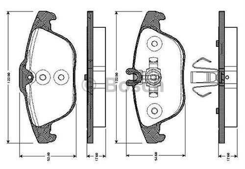 Bosch 986495105 Fren Balatası Arka E Serısı W212 E200 E220 E Serı