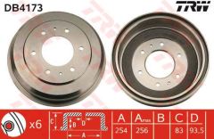 Trw Db4173 Fren Kampanası L200 90-97 L300 Pajero 88-95 254-6