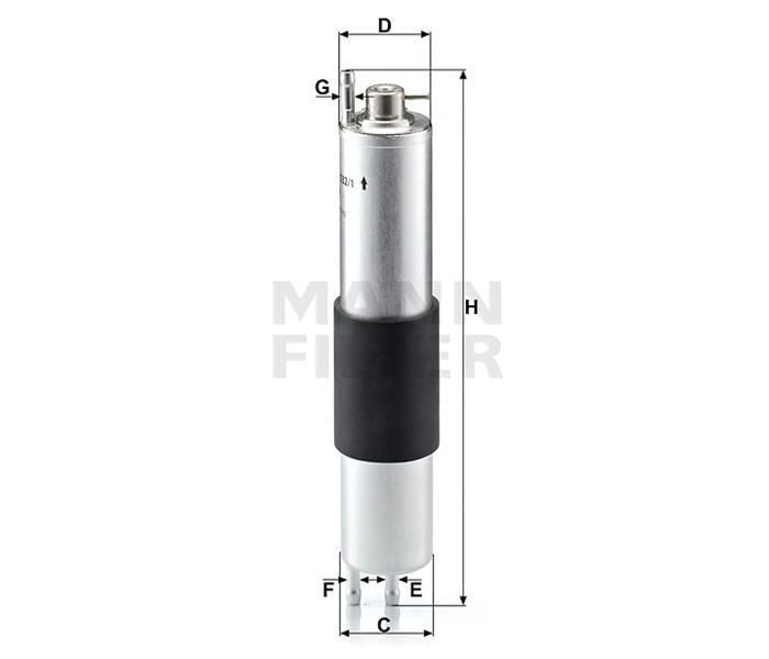 Mann Wk5321 Benzin Filtresi Bmw 3 2002-2005 316I 318I 320I 325I 330I