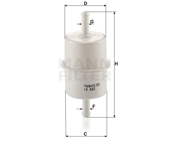 Mann Wk4002 Yakıt Filtresi Iveco Daıly Iıı 99-06 35-15 Turbo 146H