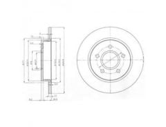 Delphi Bg3896 Fren Diski Arka Cmax  2007 Sonrası Cmax  2003 Sonrası Focus Iı 2004 Sonrası 15