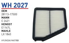 WUNDER WH2027 HAVA FİLTRESİ - HYUNDAi MATRiX