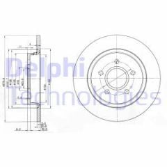 Delphi Bg3897C Fren Diski Arka (5D 280Mm) Focus C Max 03-