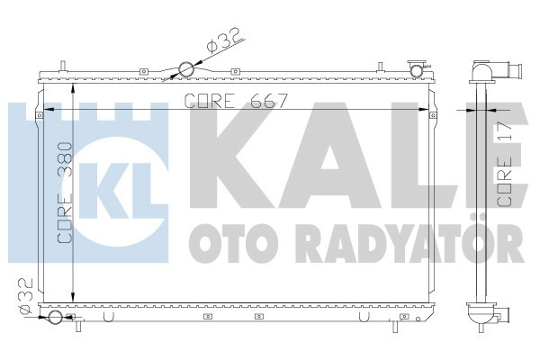 Kale 372400 Radyatör Hyundaı Coupelantra Iı Al Pl Brz 378X669X18