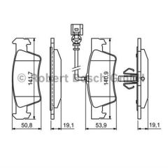 Bosch 986495115 Fren Balatası Arka Touareg 7L 03-