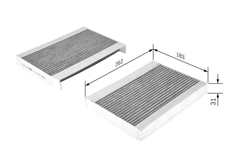 Bosch 1987435514 Polen Filtresi Astra G H Zafıra A 99-05 Karbonlu
