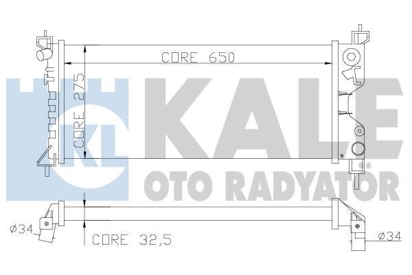 Kale 372600 Su Radyatörü Corsa B 93-00 1.5D 1.7D Mt Combo 96-00 1