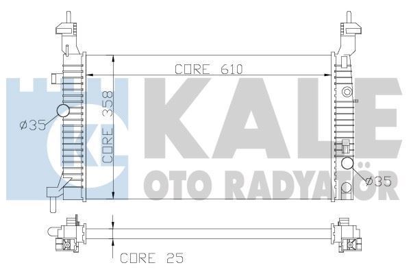 Kale 342065 Su Radyatörü Merıva A 2003 Sonrası 1.7 Cdtı Mt