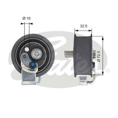 Gates T43065 Triger Eksantrik Gergi Rulmanı Passat / A4 A6 1.8T A