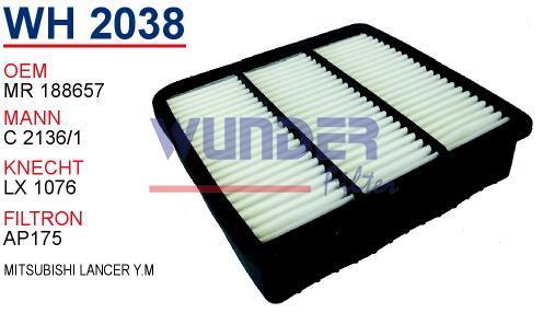 WUNDER WH2038 HAVA FİLTRESİ - MiTSUBiSHi LANCER Y.M