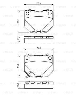 Bosch 986495137 Arka Balata Subaru Impreza 00-