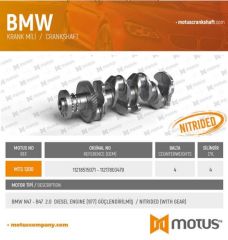 MOTUS 1300 Krank Mili 11218515071 - 11217803479 BMW N47 - B47 2.0 DIESEL MOTOR (977) Güçlendilirilmiş Krank Mili