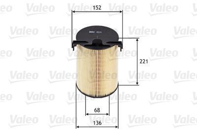 Valeo 585652 Hava Filtresi Golf V-Golf Plus 1.6 16V.Passat-Jetta-