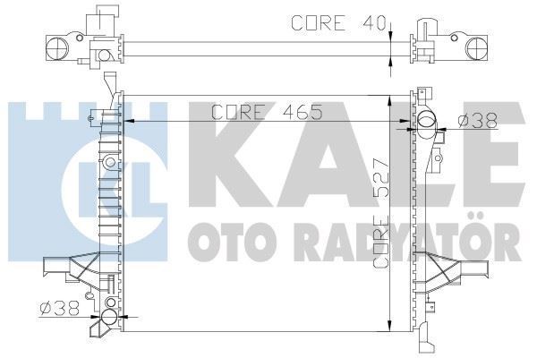 Kale 375200 Su Radyatörü Xc90 I 2002 Sonrası 2.5T 3.2 V6 620X528X42