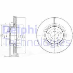 Delphi Bg3942 Fren Diski Ön A6 04-11 2.0 2.4 2.7 Tdı Tfsı Havalı