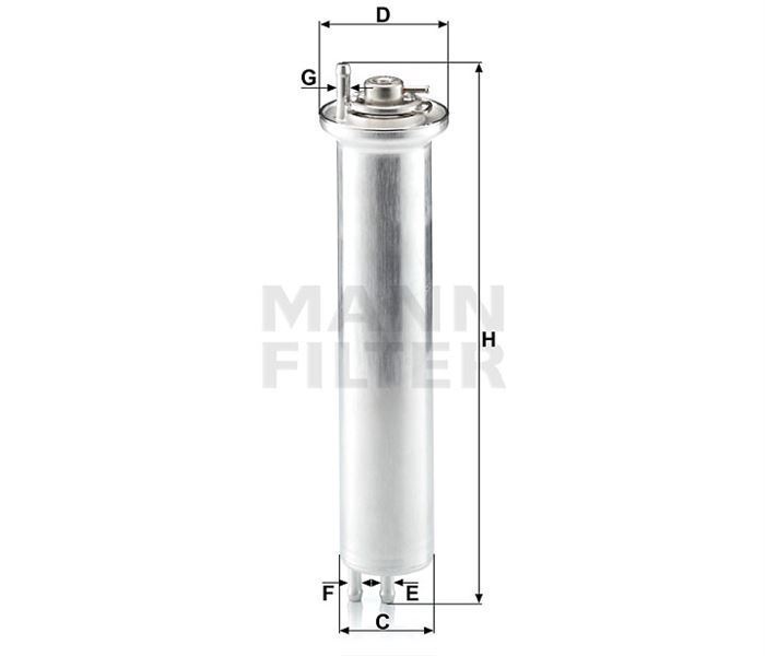 Mann Wk532 Benzin Filtresi Bmw 5 Bmw 7 Bmw X5 520I 4.4 V8