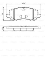 Bosch 986495170 Fren Balatası Ön Lancer 03-11 Asx 11-12
