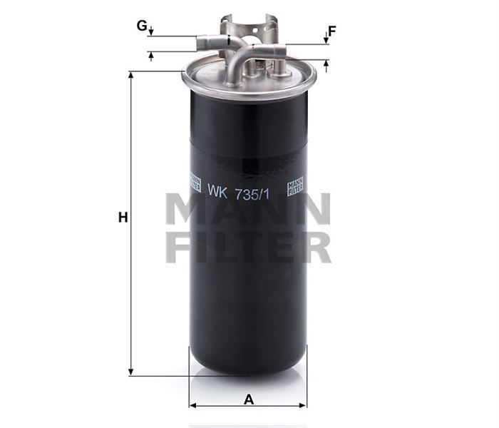 Mann Wk7351 Mazot Filtresi A6 2004 Sonrası 2.7 Tdı 3.0 Tdı