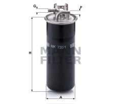 Mann Wk7351 Mazot Filtresi A6 2004 Sonrası 2.7 Tdı 3.0 Tdı