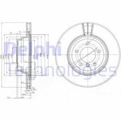 Delphi Bg3959 Fren Diski Çiftli Paket Bmw 123-125-130-320-325-330