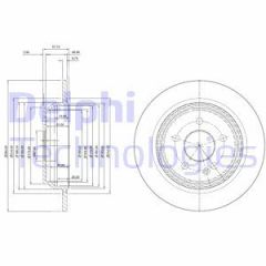 Delphi Bg3969 Fren Diski Arka Vıano W639 2003 Sonrası Vıto W639 2003 Sonrası Düz 29