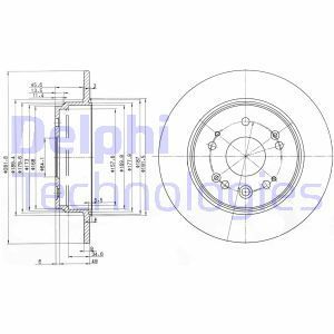 Delphi Bg3979 Fren Diski Arka Crv Iı 01-06 2.0 Düz 282Mm