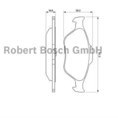 Bosch 986495220 Fren Balatası Ön Fıesta Iv 1995 Sonrası Fıesta V 2001 Sonrası Fusıo